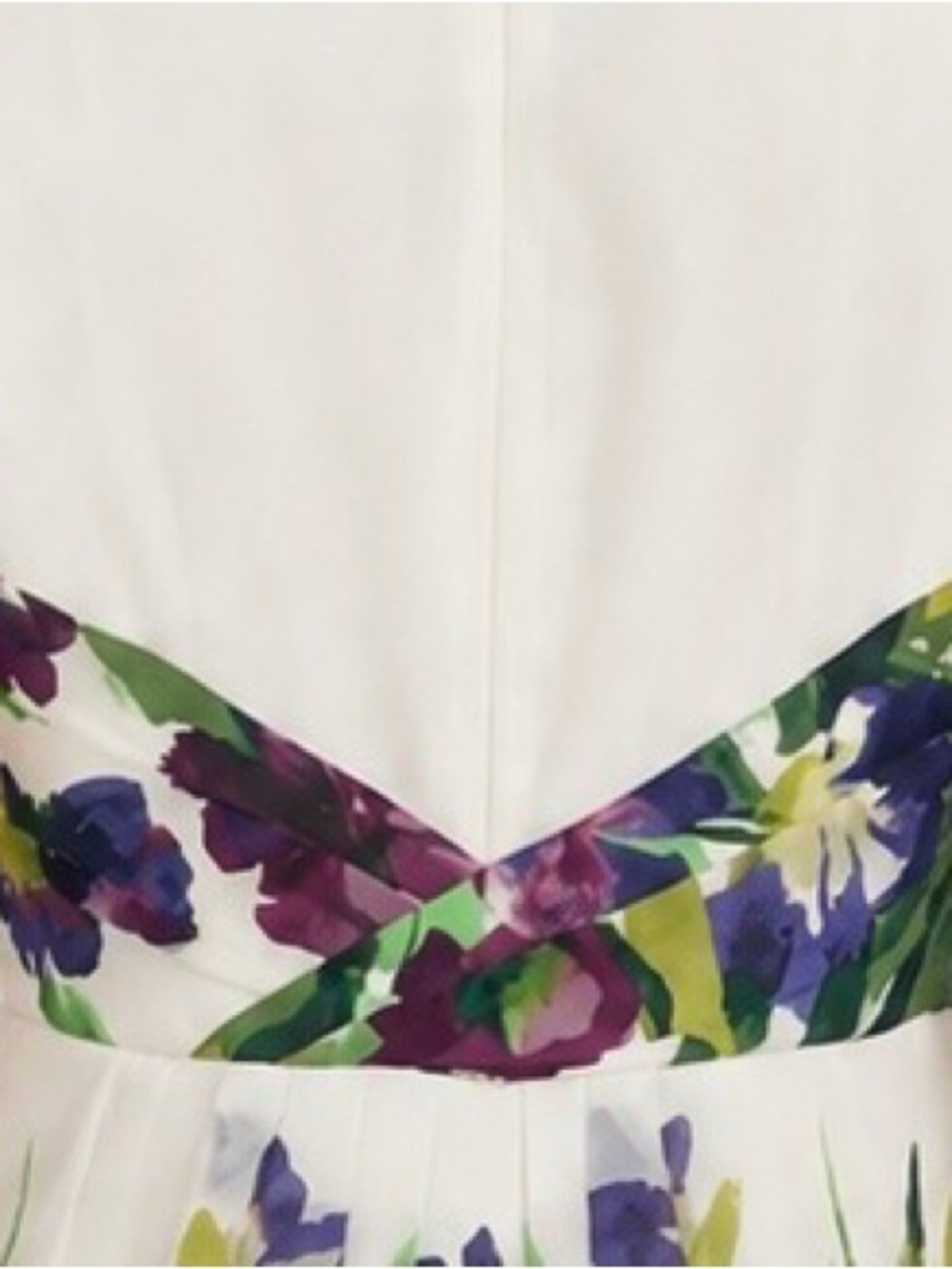 Lauren Ralph Floral Fit & Flare Dress 4P Petite Watercolor Sleeveless - Picture 5 of 13
